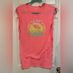 NEW WITH TAGS Girls The Children’s Place Pink Swim Cover-up  Size Large 10/12